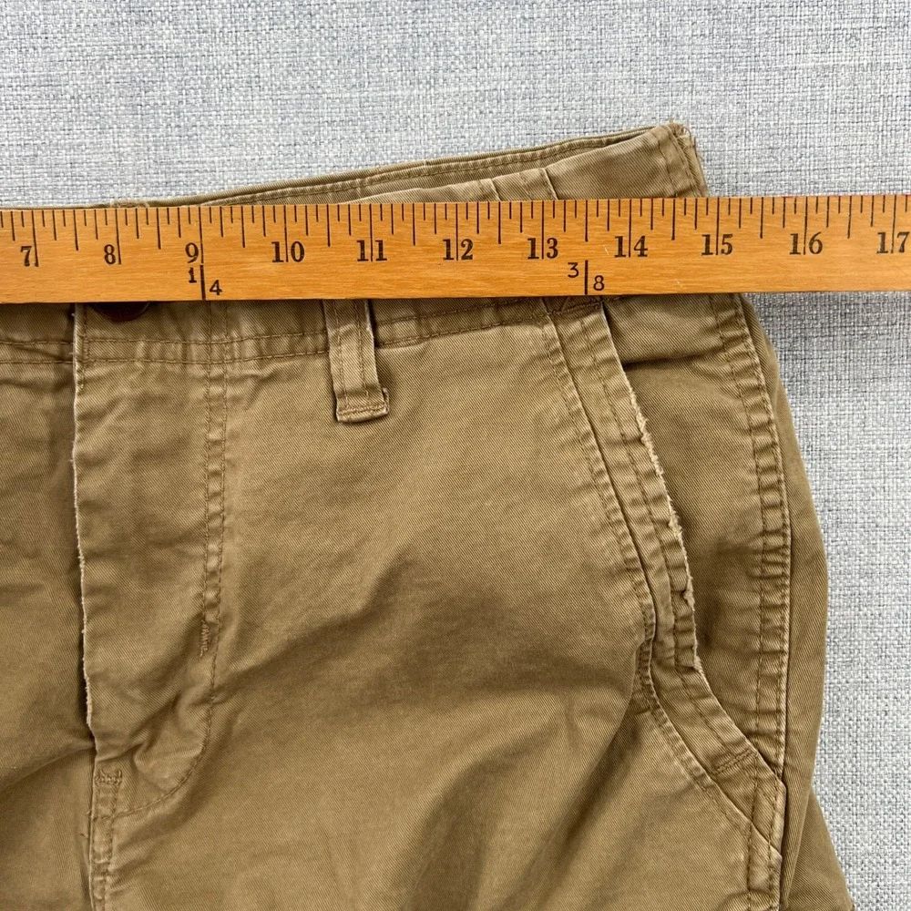 Y2K American Eagle Classic Cargo Shorts Mens 30 Khaki Brown Flex Cotton Blend